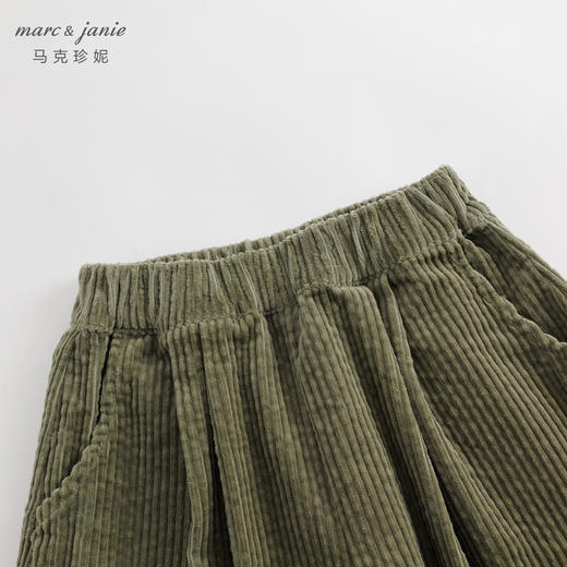 马克珍妮秋装新款 男女童泡泡灯芯绒纯棉休闲萝卜裤232017
 商品图4