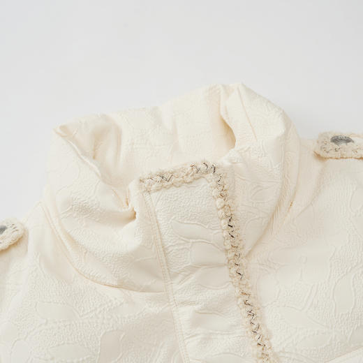 谜底羽绒马甲女2023秋季新款时尚气质立领中长款羽绒服233MY0991 商品图3