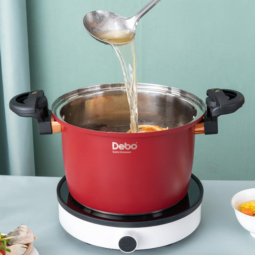 debo德铂墨菲特304不锈钢微压锅 商品图4