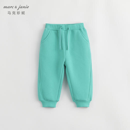 马克珍妮冬装新款 男女童百搭加绒宽松运动裤束脚裤231552 商品图3