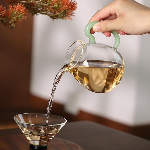 禾器晶彩·清悦茶海 高硼硅 玻璃公道杯 建议容量：300ml 商品图1