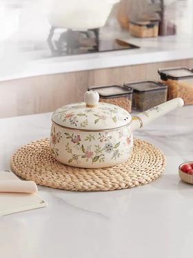 奶锅普罗旺斯系列陶瓷单柄汤锅日本进口