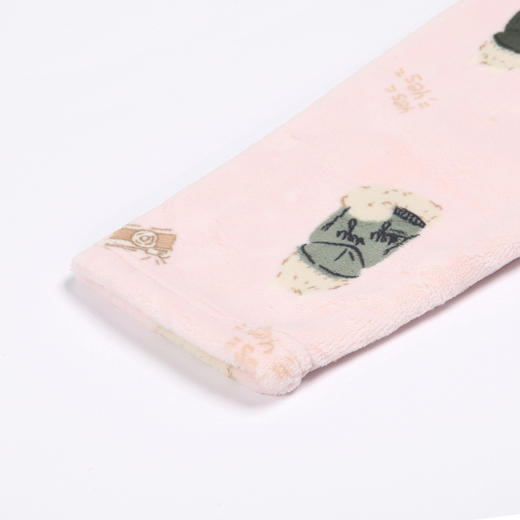 都市丽人眯雅佳女士双面法兰绒厚款长袖长裤类家居服套装LH31E8 商品图6