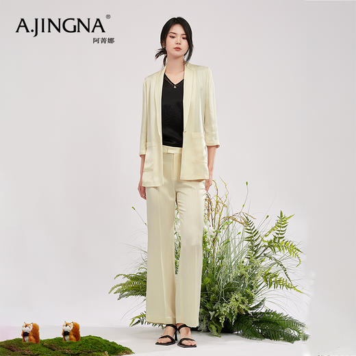 【积分兑换】阿菁娜时尚百搭西装裤子A28X110035 商品图4