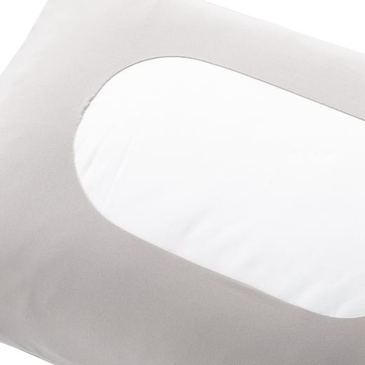 家用单个枕头套简约高弹伸缩枕套毛圈 淡灰  40*62cm 商品图2