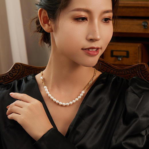 Manreya玛芮雅“伊丽莎白”淡水珍珠项链法式浪漫小众轻奢 商品图1