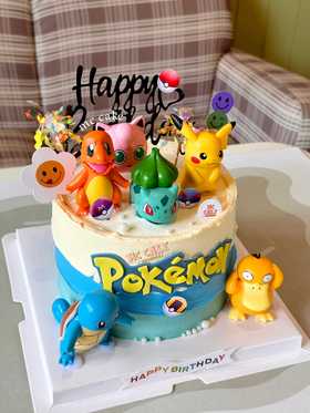 数码宝贝 梦可宝玩具蛋糕pokemon