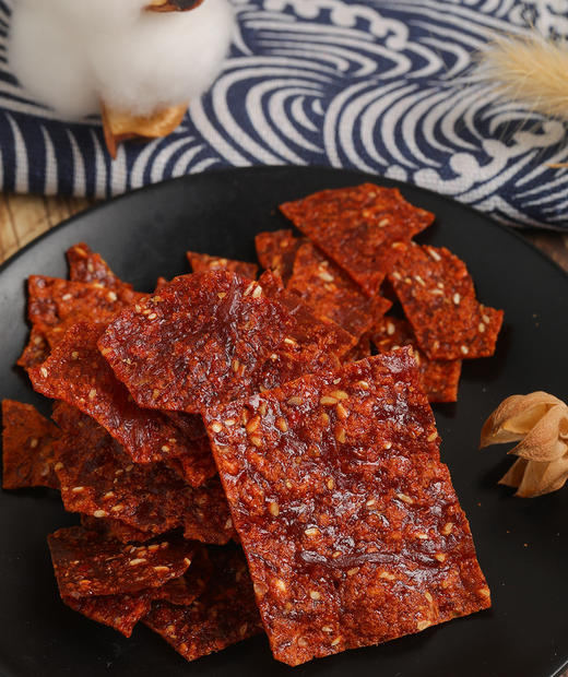 【天天好日子-酥脆猪肉脯】🔥新品❗39.9￥💰拍一🉐六❓原味，香辣两种口味可选 ✅精选猪后腿肉 ❤️酥脆的口感 商品图1