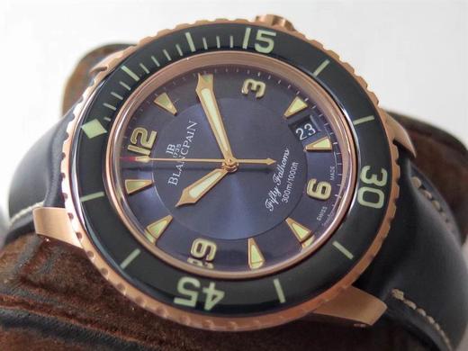 ZF厂宝珀五十噚5015红金腕表评测-顶级蓝宝石圈口复刻手表一比一手表n厂c厂zf厂vs厂clean厂 商品图9