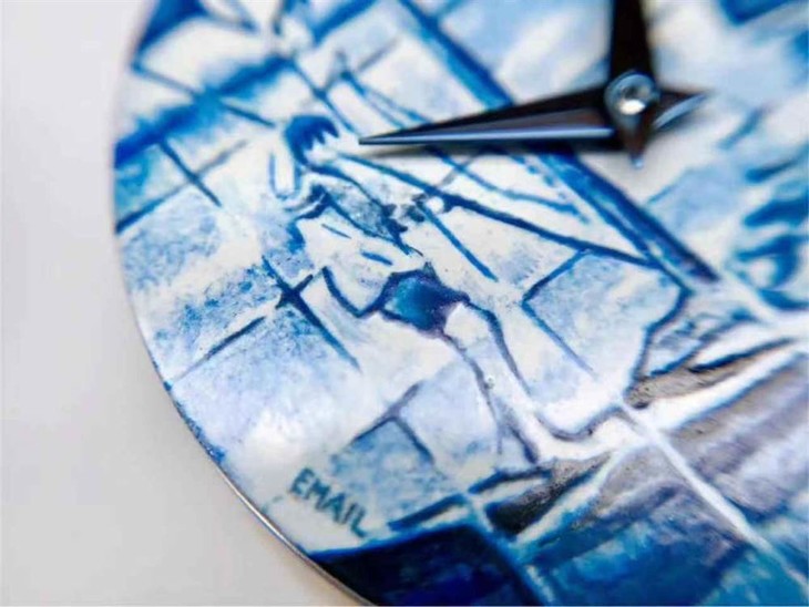 FL厂百达翡丽5089G真微绘珐琅工艺腕表细节图鉴赏-《太加斯河上垂钓》