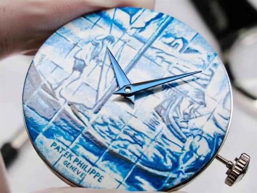 FL厂百达翡丽5089G真微绘珐琅工艺腕表细节图鉴赏-《太加斯河上垂钓》复刻手表一比一手表n厂c厂zf厂vs厂clean厂 商品图2