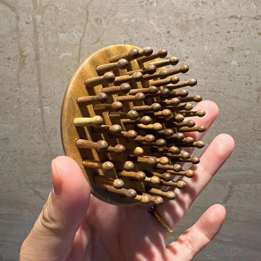 绿檀木按摩梳 商品图3