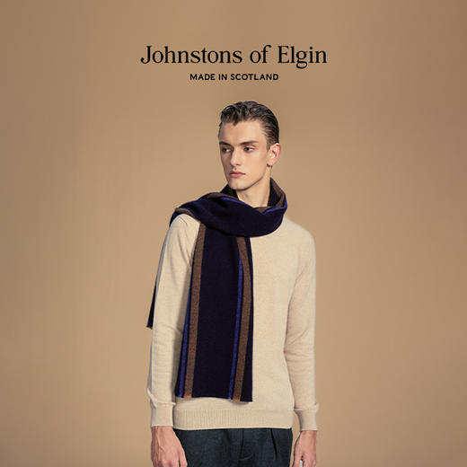 【MR. SLOWBOY联名系列】180x30cm 纯羊绒鱼骨纹围巾 商品图5