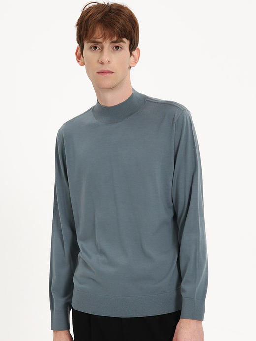 callisto浅绿色全绵羊毛长袖毛衣 FSKNW131T 商品图1