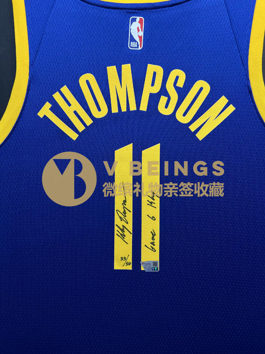 收藏系列 汤普森 勇士队11号蓝色加签款 亲笔签名球衣 B522733 商品图2