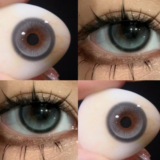 Focusmoon月抛美瞳主角光环绿/电子水母蓝/陨石边牧灰 商品图2