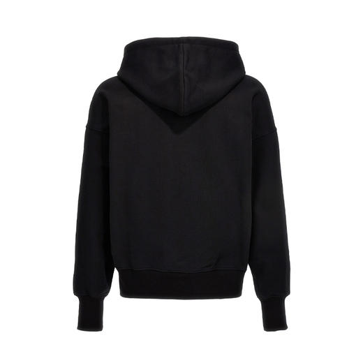 ALEXANDER MCQUEEN 亚历山大.麦昆 男士棉质字母刺绣徽标连帽卫衣 黑色 722257 QVX63 1000 商品图1