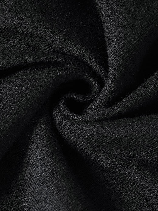 慵懒撞色针织衫 V领+飘带显脸小/显比例 米思阳2026春季新款简约设计感针织衫撞色v领长袖修身上衣女2773 商品图3