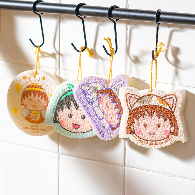 小丸子木浆棉海绵擦 洗碗擦刷锅擦魔力擦 起泡绵密去污去油