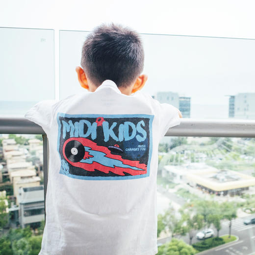 【火蝶】孩子们的迷笛2023亲子T恤黑白纯棉短袖宽松 商品图1