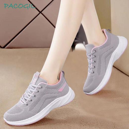 DD-帕克吉尔2023春夏新款运动鞋休闲女鞋软底飞织透气跑步鞋旅游鞋 商品图4