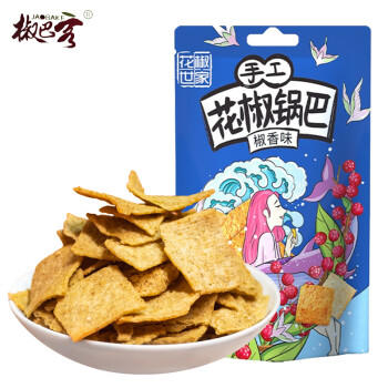椒巴客（JAOBAKE） 花椒世家手工花椒锅巴椒香味158g/袋膨化食品陕西特产 /食品饮料 /休闲食品 /饼干/膨化 商品图5