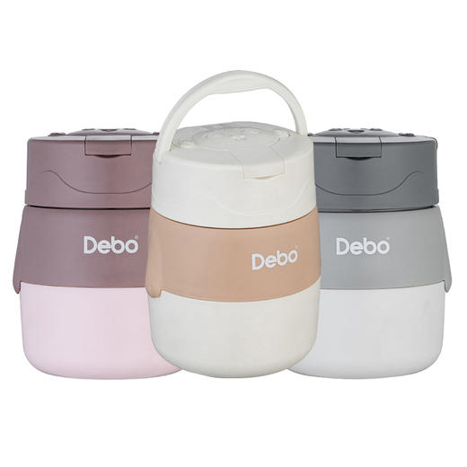 德铂露比（Debo）不锈钢汤罐多功能杯罐304不锈钢早餐杯保温饭盒500ml 商品图0