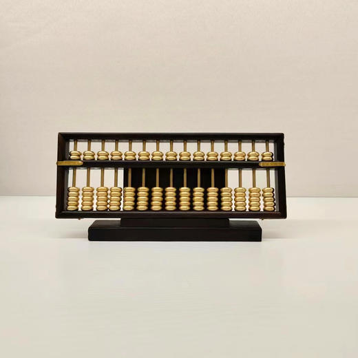 15cm 大叶紫檀算盘(铜珠铜档） 商品图0