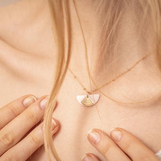 ZOAJE TIMELESS系列半月形珍珠母贝耳环/项链TAHITI 商品图11