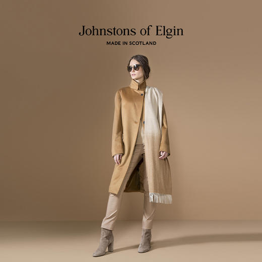 180×29cm Vicuna 骆马毛&羊绒混纺渐变色围巾 商品图0