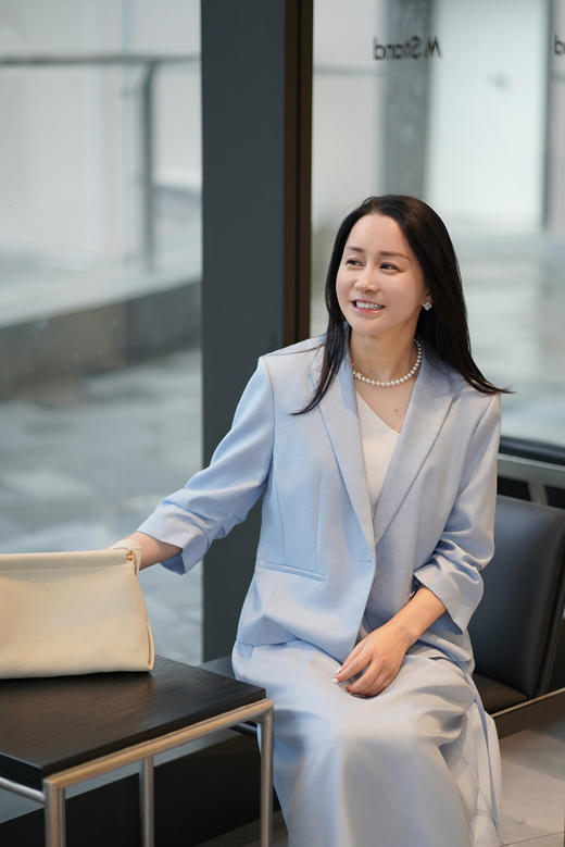 Laurel劳芮23秋浅蓝色一粒扣西装LWL345T11200 商品图5