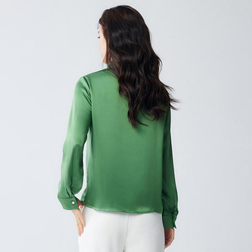 【简约商务】罗蒙春秋款女士长袖衬衫气质优雅百搭通勤知性长袖衬衫女 商品图2