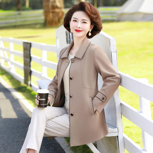 YCE 68380风衣开衫外套翻领上衣 商品图4