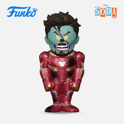 Funko SODA What If Zombie Iron Man 漫威动画假如丧尸钢铁侠随机隐藏款苏打罐手办 68848 商品图0