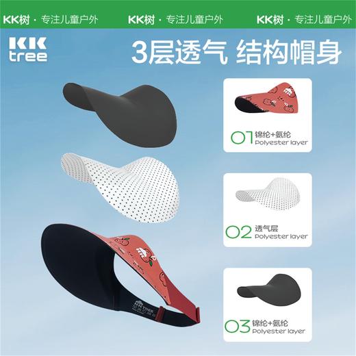 KK树亲子防晒帽儿童可折叠遮阳帽男孩宝宝太阳帽子女孩户外空顶帽呼吸运动一体帽户外款 商品图4