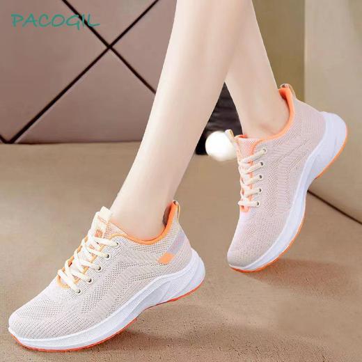 DD-帕克吉尔2023春夏新款运动鞋休闲女鞋软底飞织透气跑步鞋旅游鞋 商品图1