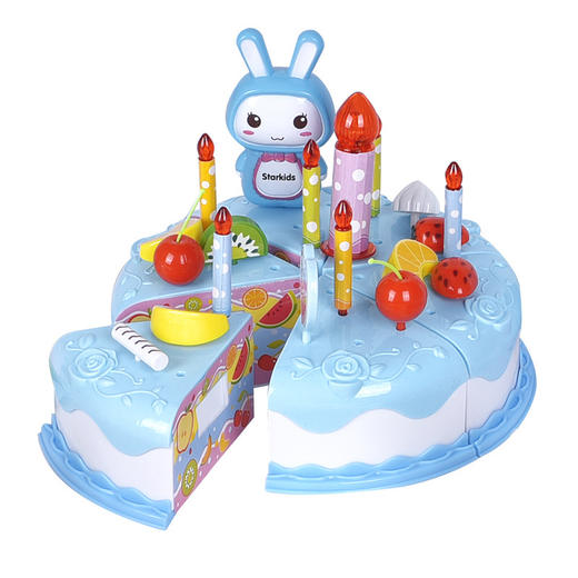 【会唱歌的蛋糕！蛋糕切切乐】儿童过家家玩具仿真切切乐 女孩子厨房餐具宝宝生日礼物蛋糕li 商品图4