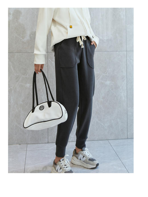 【纳米绒防风裤】秋冬季新款  加绒加厚防水  休闲裤收脚百搭卫裤   男女可穿 商品图4