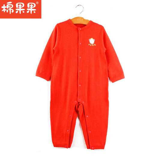 棉果果冬季新品内衣家居5A抗菌对开连体衣M501722423702 商品图1