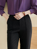 米思阳2025春季新款通勤气质黑色九分裤百搭直筒商务西装裤女1751 商品缩略图4