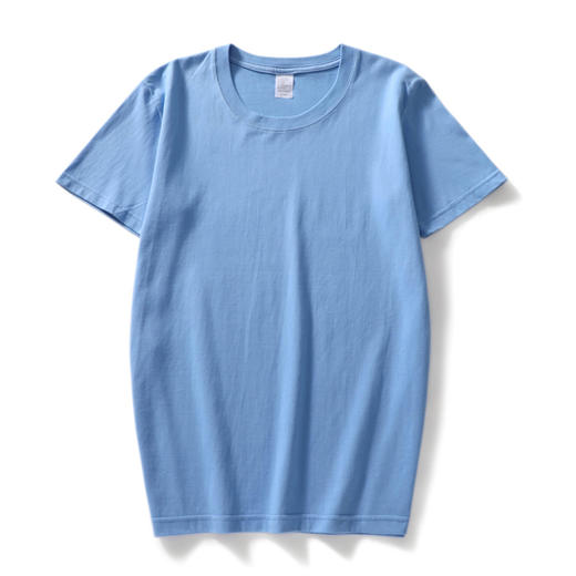 平价优选：夏精梳，原棉质感圆领短袖男女款体恤  标准款 商品图5