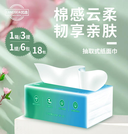 【成都造物计划】服务中心现货！朗诗优选抽纸重磅上线啦！4层加厚90抽整箱18包实惠装 cdcz 商品图1