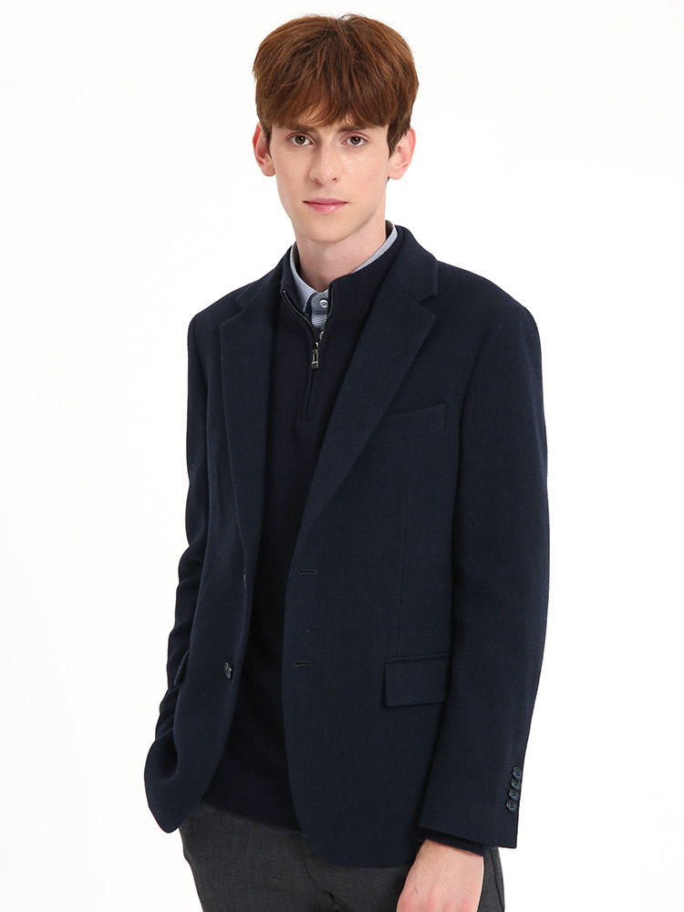 callisto藏青羊毛羊绒便西 FSFJK020C NA