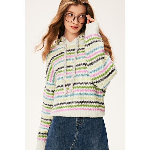 【严选】诗凡黎冬宽松H廓形连帽套头衫7E9133031 商品图4