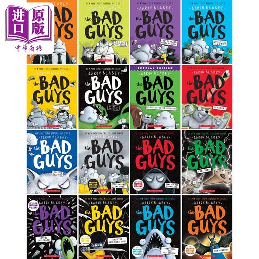 【中商原版】The Bad Guys 坏蛋联盟1-17册 我是大坏蛋 Aaron Blabey 桥梁漫画书 儿童文学图像小说 幽默故事 英文原版 7-12岁 商品图0