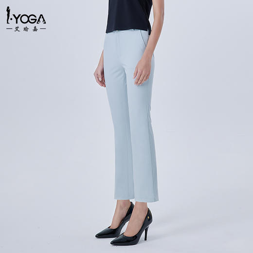IYOGA运动跑步高腰裤女休闲商务气质修身版型吸湿排汗透气速干KS-005 商品图3