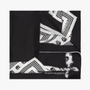 ALEXANDER MCQUEEN 亚历山大.麦昆 女士真丝黑色徽标围巾 混色 738042 3001Q 1077 商品缩略图0