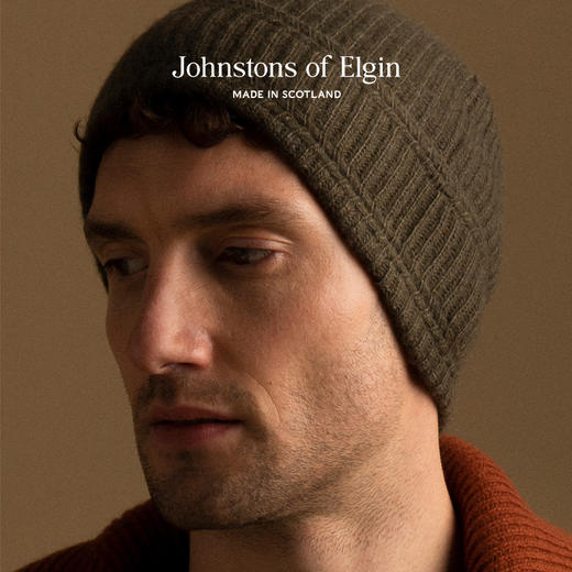 条纹羊绒羊毛混纺针织帽男女 商品图2