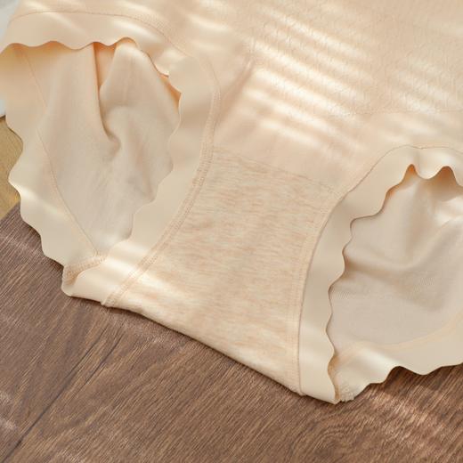 女士冰丝裸氨超薄提臀高腰收腹提花无缝内裤2083/1134/1132 商品图9