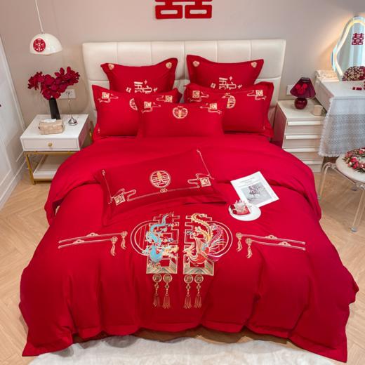 全棉婚庆刺绣四件套2.0*2.3m G117680017 商品图2